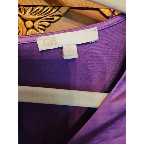 Gianni Bini Size Small Keyhole Shirred Waist Size Small Purple Dress NO... - Picture 3 of 10